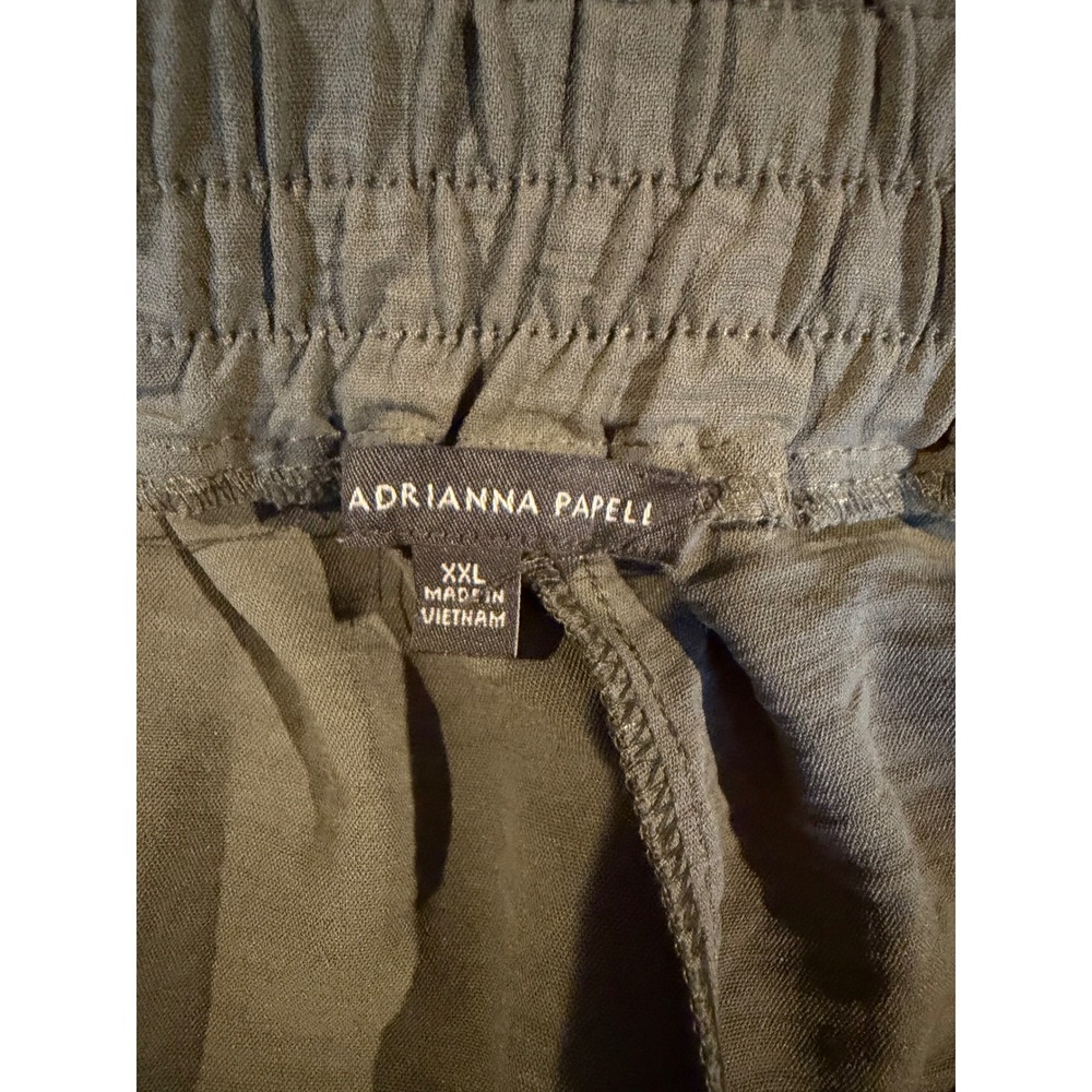 NWT Adrianna Papell Womens Airflow Pull On Shorts Green XXL High Rise Cruise - Picture 3 of 8
